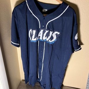 MLB Lakewood Blue Claws Button Jersey Color Blue Size XL